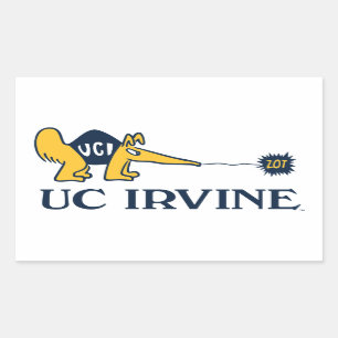 Sticker Rectangulaire UC Irvine   UCI Anteaters Zot!