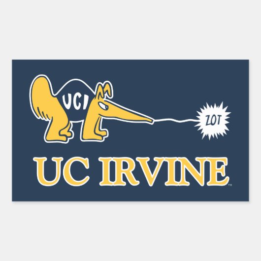 Sticker Rectangulaire UC Irvine | UCI Anteaters Zot! (Devant)