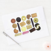 Sticker Rectangulaire UK British Biscuits Shortbread Rich Tea Digestives (Enveloppe)