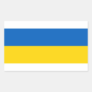 Sticker Rectangulaire Ukraine Drapeau Patriotique ukrainien