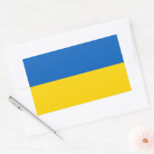 Sticker Rectangulaire Ukraine - Drapeau ukrainien (Enveloppe)