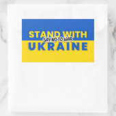 Sticker Rectangulaire Ukraine - Paix - drapeau ukrainien - Liberté (Sac)