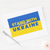 Sticker Rectangulaire Ukraine - Paix - drapeau ukrainien - Liberté (Enveloppe)