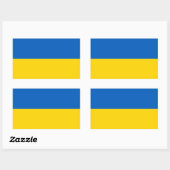 Sticker Rectangulaire Ukraine Patriotic (Feuille)