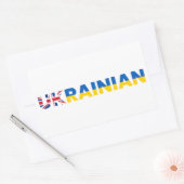 Sticker Rectangulaire UKrainian Supporter (Enveloppe)