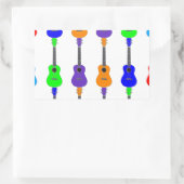 Sticker Rectangulaire Ukuleles (Sac)