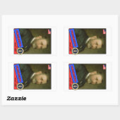 Sticker Rectangulaire Ulysses S. Grant Carte De Baseball (Feuille)