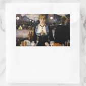 Sticker Rectangulaire Un bar aux Folies-Bergere (Sac)