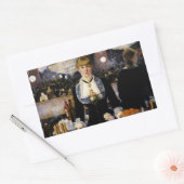 Sticker Rectangulaire Un bar aux Folies-Bergere (Enveloppe)