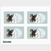 Sticker Rectangulaire Un bateau pirate (Feuille)