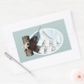 Sticker Rectangulaire Un bateau pirate (Enveloppe)