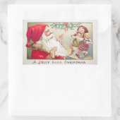 Sticker Rectangulaire Un bon Noël joyeux (Sac)