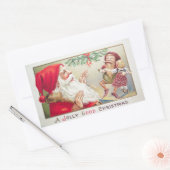 Sticker Rectangulaire Un bon Noël joyeux (Enveloppe)
