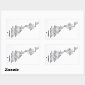 Sticker Rectangulaire Un cauchemar (Feuille)