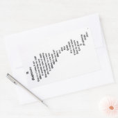 Sticker Rectangulaire Un cauchemar (Enveloppe)