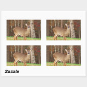 Sticker Rectangulaire Un cerf de rêve de chasseur (Feuille)