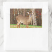 Sticker Rectangulaire Un cerf de rêve de chasseur (Sac)