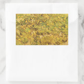 Sticker Rectangulaire Un champ de fleurs jaunes par Vincent van Gogh (Sac)