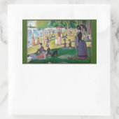 Sticker Rectangulaire Un dimanche à La Grande Jatte par Seurat, Art (Sac)