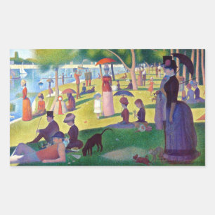 Sticker Rectangulaire Un dimanche après-midi à La Grande Jatte par Seura