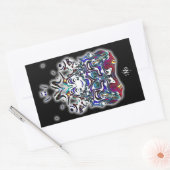 Sticker Rectangulaire Un esprit souriant coloré v2 (Enveloppe)