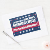 Sticker Rectangulaire Un faux mémo-trou Le vaccin mandaté (Enveloppe)