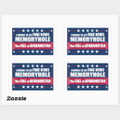 Sticker Rectangulaire Un faux souvenir de la chute de l'Afghanistan (Feuille)