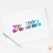 Sticker Rectangulaire Un groupe de coureurs (Enveloppe)