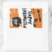 Sticker Rectangulaire Un Halloween sympa et amusant (Sac)