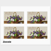 Sticker Rectangulaire Un joyeux Noël brillant et gay (Feuille)