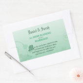 Sticker Rectangulaire Un Mariage irlandais qui félicite (Enveloppe)