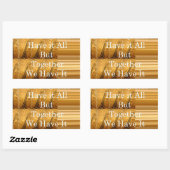 Sticker Rectangulaire Un message inspirant avec la conception africaine  (Feuille)