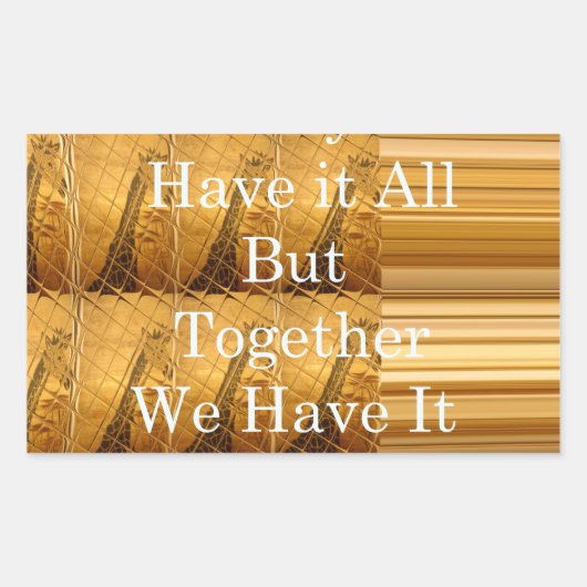 Sticker Rectangulaire Un message inspirant avec la conception africaine  (Devant)