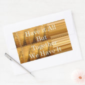 Sticker Rectangulaire Un message inspirant avec la conception africaine  (Enveloppe)