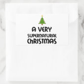 STICKER RECTANGULAIRE UN NOËL TRÈS SURNATUREL (Sac)