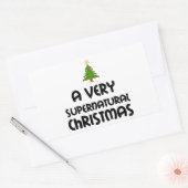 STICKER RECTANGULAIRE UN NOËL TRÈS SURNATUREL (Enveloppe)