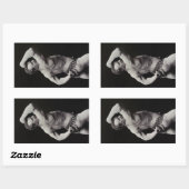 Sticker Rectangulaire Un nouvel article de StrongMen Eugen Sandow Bodybu (Feuille)