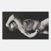 Sticker Rectangulaire Un nouvel article de StrongMen Eugen Sandow Bodybu (Devant)