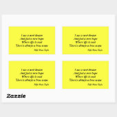 Sticker Rectangulaire Un nouvel espoir (Feuille)