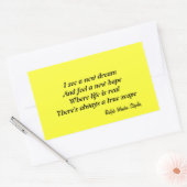 Sticker Rectangulaire Un nouvel espoir (Enveloppe)