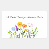 Sticker Rectangulaire Un petit cadeau pour quelqu'un de doux (Devant)