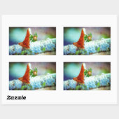 Sticker Rectangulaire Un Petit Dragon Dort (Feuille)