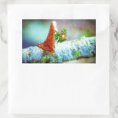Sticker Rectangulaire Un Petit Dragon Dort (Sac)