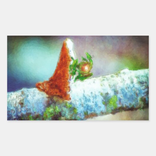 Sticker Rectangulaire Un Petit Dragon Dort (Devant)