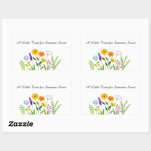 Sticker Rectangulaire Un petit traité pour quelqu'un de doux (Feuille)