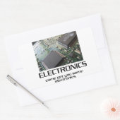 Sticker Rectangulaire Un peu d'électronique. (Enveloppe)