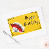 Sticker Rectangulaire Un rectangle d'anniversaire heureux pour les coins (Enveloppe)