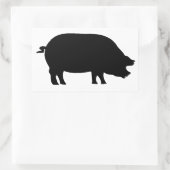 Sticker Rectangulaire Un vrai jambon (Sac)