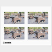 Sticker Rectangulaire Une collection de canons (Feuille)