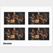 Sticker Rectangulaire Une conférence de philosophe sur le système solair (Feuille)